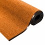 Felpudo Naranja y Negro 120 x 400 cm Poliamida y PVC