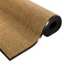 Felpudo Crema y Negro 120 x 250 cm Poliamida y PVC