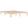 Estructura de cama madera maciza 150x200 cm de vidaXL, Camas y somieres - Ref: Foro24-810370, Precio: 99,14 €, Descuento: %