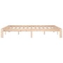 Estructura de cama madera maciza 150x200 cm de vidaXL, Camas y somieres - Ref: Foro24-810370, Precio: 99,14 €, Descuento: %