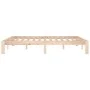 Solid wood bed frame 150x200 cm by vidaXL, Beds and slatted bases - Ref: Foro24-810370, Price: 97,88 €, Discount: %