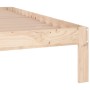 Estructura de cama madera maciza 150x200 cm de vidaXL, Camas y somieres - Ref: Foro24-810370, Precio: 99,14 €, Descuento: %