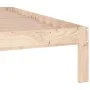 Solid wood bed frame 150x200 cm by vidaXL, Beds and slatted bases - Ref: Foro24-810370, Price: 97,88 €, Discount: %