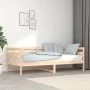 Solid pine wood sofa bed 90x190 cm by vidaXL, Beds and slatted bases - Ref: Foro24-820307, Price: 96,13 €, Discount: %
