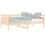Solid pine wood sofa bed 90x190 cm by vidaXL, Beds and slatted bases - Ref: Foro24-820307, Price: 96,13 €, Discount: %