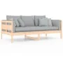 Sofá cama madera maciza de pino 90x190 cm de vidaXL, Camas y somieres - Ref: Foro24-820307, Precio: 96,13 €, Descuento: %