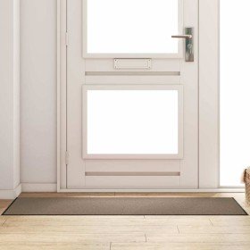 Felpudo Beige y Negro 60 x 180 cm Polipropileno y vinilo