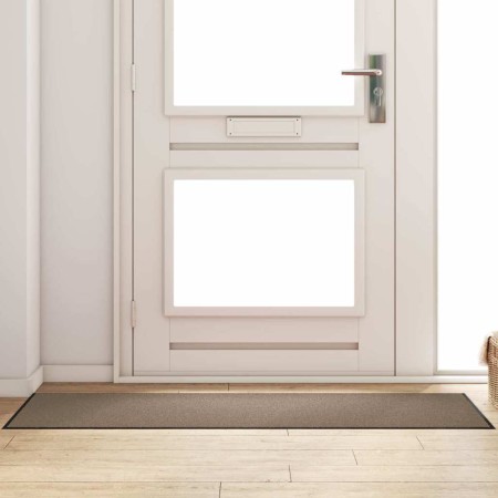 Felpudo Beige y Negro 60 x 180 cm Polipropileno y vinilo