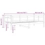 Schlafsofa aus massivem Kiefernholz, 90 x 190 cm von vidaXL, Betten und Lattenroste - Ref: Foro24-820307, Preis: 96,13 €, Rab...