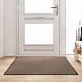 Felpudo Beige y Negro 120 x 180 cm Polipropileno y vinilo