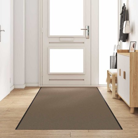 Felpudo Beige y Negro 120 x 350 cm Polipropileno y vinilo
