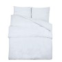 Bettwäsche-Set aus weißer Baumwolle, 155 x 220 cm von vidaXL, Bettbezüge - Ref: Foro24-136167, Preis: 32,67 €, Rabatt: %