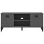 Banco zapatero VIKEN madera ingeniería antracita 106x35x45 cm