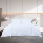 Bettwäsche-Set aus weißer Baumwolle, 155 x 220 cm von vidaXL, Bettbezüge - Ref: Foro24-136167, Preis: 32,67 €, Rabatt: %