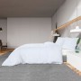 Bettwäsche-Set aus weißer Baumwolle, 155 x 220 cm von vidaXL, Bettbezüge - Ref: Foro24-136167, Preis: 32,67 €, Rabatt: %