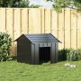 Caseta para perros con techo acero galvanizado 85x107x81 cm
