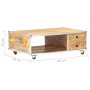Solid raw mango wood coffee table 89x59x33 cm by vidaXL, Coffee table - Ref: Foro24-323408, Price: 118,35 €, Discount: %