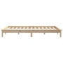 Estructura de cama madera maciza de pino 140x200 cm de vidaXL, Camas y somieres - Ref: Foro24-820541, Precio: 124,03 €, Descu...