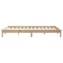 Solid pine wood bed frame 140x200 cm by vidaXL, Beds and slatted bases - Ref: Foro24-820541, Price: 88,25 €, Discount: %