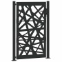 Puerta de jardín de acero negra diseño luminoso 105x155 cm