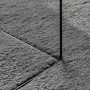 Alfombra de pelo corto suave lavable HUARTE antracita Ø 160 cm