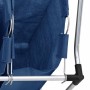 Separador de colada con 3 bolsas acero azul