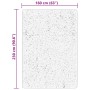 Alfombra de pelo corto suave lavable HUARTE beige 160x230 cm