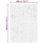 Alfombra de pelo corto suave lavable HUARTE beige 200x280 cm