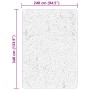 Alfombra de pelo corto suave lavable HUARTE beige 240x340 cm