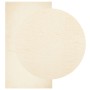 Alfombra de pelo corto suave lavable HUARTE crema 60x110 cm