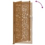 Puerta de jardín diseño llama acero desgastado 105x205 cm