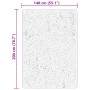 Alfombra de pelo corto suave lavable HUARTE crema 140x200 cm