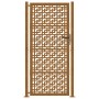 Puerta de jardín diseño en cruz de acero desgastado 105x205 cm