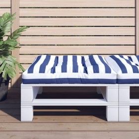 Cojín para palés tela a rayas azul y blanco 80x80x12 cm by vidaXL, Cushions for chairs and sofas - Ref: Foro24-360506, Price:...