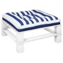 Cojín para palés tela a rayas azul y blanco 80x80x12 cm by vidaXL, Cushions for chairs and sofas - Ref: Foro24-360506, Price:...