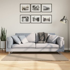Alfombra de pelo corto suave lavable HUARTE arena 80x150 cm