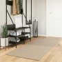 Alfombra de pelo corto suave lavable HUARTE arena 80x200 cm