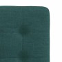 Sillas de comedor 2 unidades tela verde oscuro