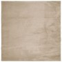 Alfombra de pelo corto suave lavable HUARTE arena 240x240 cm