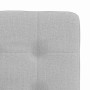 Sillas de comedor 2 uds tela gris nube