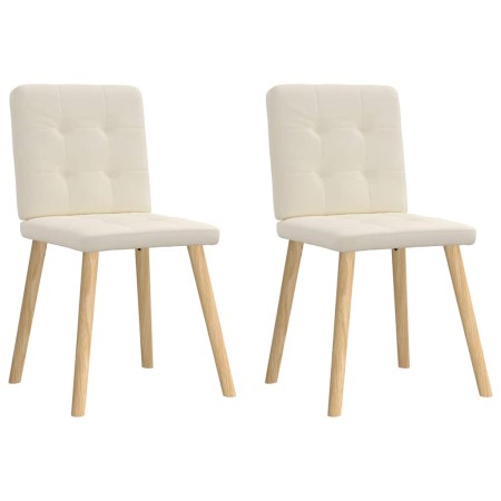 Sillas de comedor 2 unidades lino en Sillas de comedor | Comprar online en Foro24