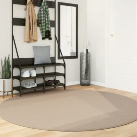 Alfombra de pelo corto suave lavable HUARTE arena Ø 200 cm
