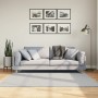 Alfombra de pelo corto suave lavable HUARTE gris 160x160 cm