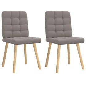 Sillas de comedor 2 unidades tela gris taupé en Sillas de comedor | Comprar online en Foro24