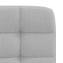 Sillas de comedor 2 uds tela gris nube