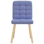 Sillas de comedor 2 uds tela azul jeans