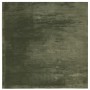 Alfombra pelo corto suave lavable HUARTE verde bosque 120x120cm