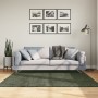 Alfombra pelo corto suave lavable HUARTE verde bosque 160x160cm