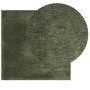 Alfombra pelo corto suave lavable HUARTE verde bosque 160x160cm