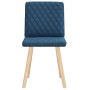 Sillas de comedor 2 unidades tela azul